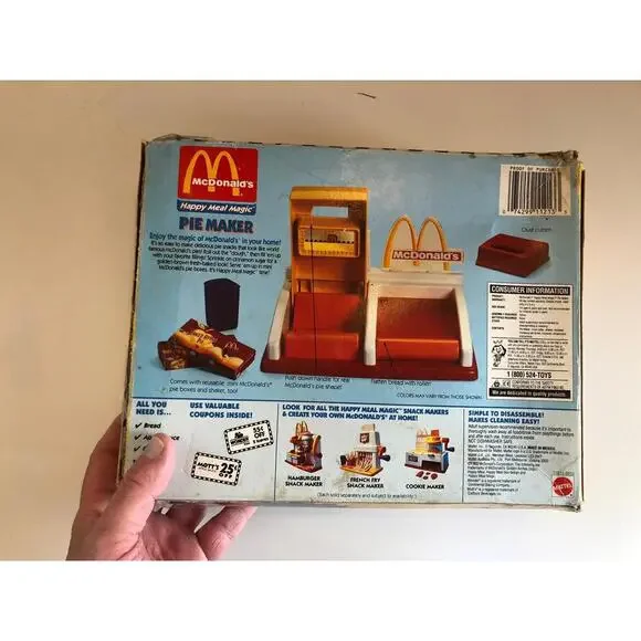 1993 Vintage McDonald's Mattel Lot; Fry, Pie, Nugget, Fountain, Hamburger. - Picture 5 of 15